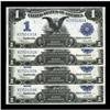 Image 1 : Fr. 236 $1 1899 Silver Certificates Cut Sheet of