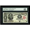 Image 1 : Fr. 352 $1 1891 Treasury Note PMG Gem