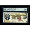 Image 1 : Fr. 1215 $100 1922 Gold Certificate PMG Gem