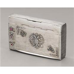 Russian Silver Souvenir Cigarette-case