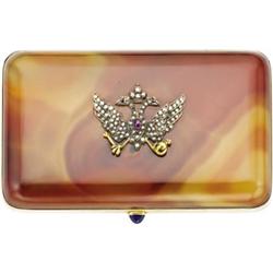 Brown Agate Cigarette Case