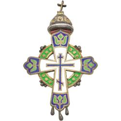 Silver-gilt Romanov Tercentenary Cross of 1913