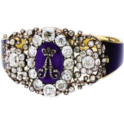 Alexander I Diamond and Enamel Imperial Bracelet