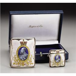 Edward VII Cigarette-Case & Vesta Case