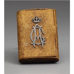 Gustav VI Karelian Birchwood Cigar Box