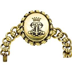 Gold Presentation Bracelet with Miniature