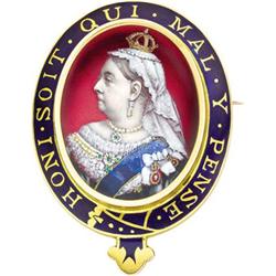 Queen Victoria Commemorative Brooch