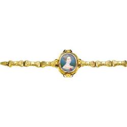 Portrait Miniature mounted as a Gold Bracelet