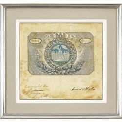 Admissions Certificate to the Coronation of King