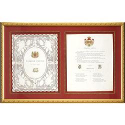 Wedding Announcement of Princess Helena