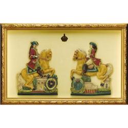 Austro-Hungarian Painted Wax Figures