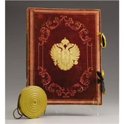 Franz Josef Portfolio Containing Patent of Nobil