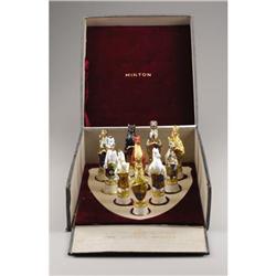 A Series of Ten Bone China Figural Ornaments