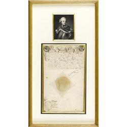 Prussian Frederick the Great Military Document