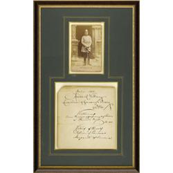 Signed Note from Frederick William