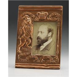 King Edward VII Commemorative Copper Frame