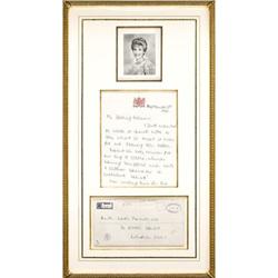 Letter from Princess Diana to Her Grandmother