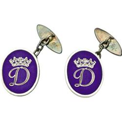 Pair of Princess Diana Presentation Cufflinks