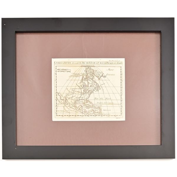 Circa 1720 Map Texas as Part of "Nuovo Messico"