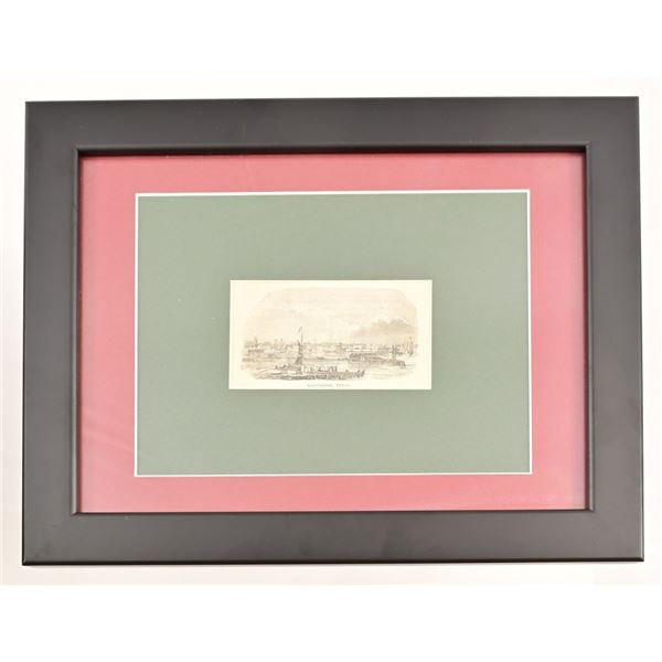 1876 Print of Galveston, Texas