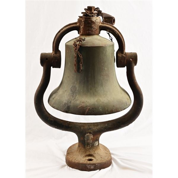Locomotive Brass Train Bell & Yoke