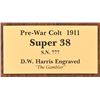 Image 16 : Engraved Colt 1911 Pre-War .38 Super Serial No.777