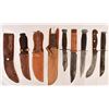 Image 2 : Collection of 9 Vintage Hunting & Fighting Knives