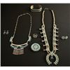 Image 1 : 7 Piece Sterling Silver & Turquoise Set