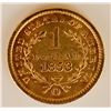Image 2 : 1853 $1 Gold Coin