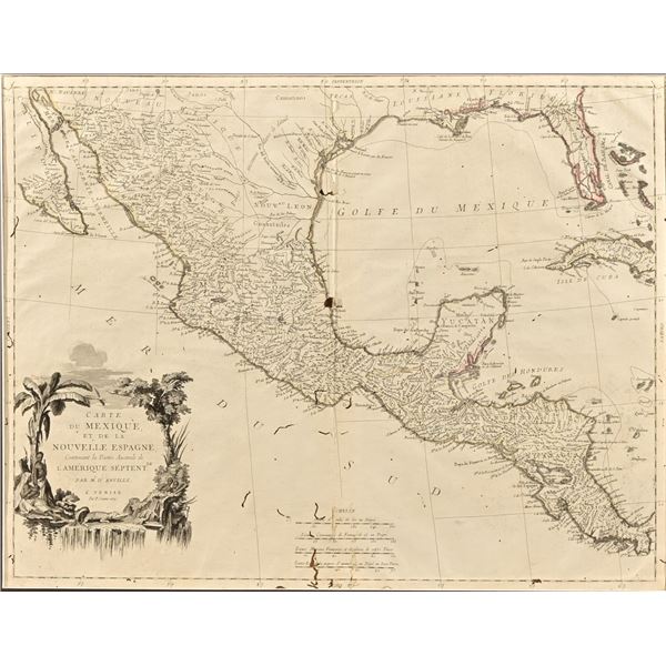 1779 Italian Map of Mexico