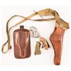 Image 1 : Collection of Vintage Grips & Leather Holsters