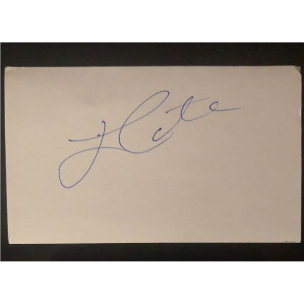 James Carter Autograph Cut