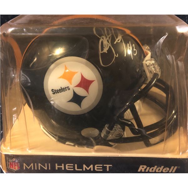 Signed NFL Steelers Mini Helmet