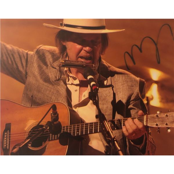 Neil Young Signed Photo of Live Performance
