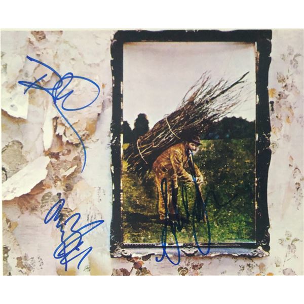 Led Zeppelin Signed Photo of L.P. Cover