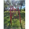 Image 2 : Red Abstract Art Piece. Lawn Ornament. Handmade.