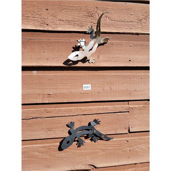 Metal Art - 2 Geckos