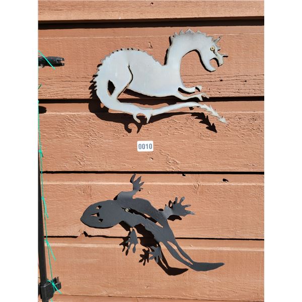 Metal Art - Dragon & Gecko