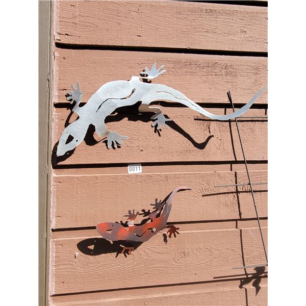 Metal Art - 2 Geckos