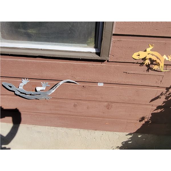 Metal Art - 2 Geckos