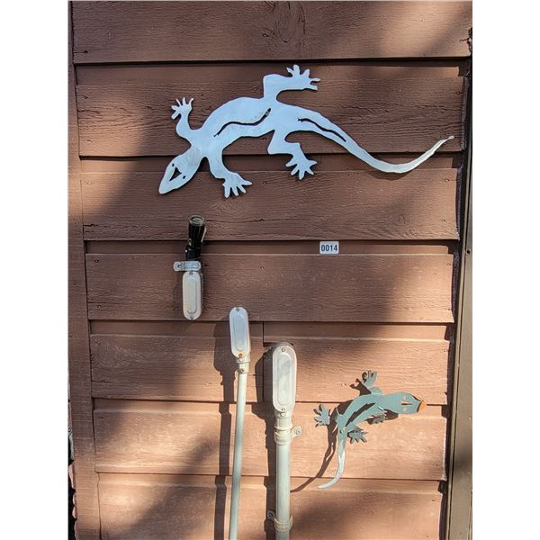 Metal Art - 2 Geckos