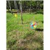 Image 1 : Metal Art - 2 Windmills & 2 Red Dragon Lawn Ornaments