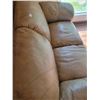 Image 3 : Brown Leather Lazy-Boy Loveseat