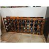 Image 1 : Burnt Wood 40 Bottle Wine Rack
