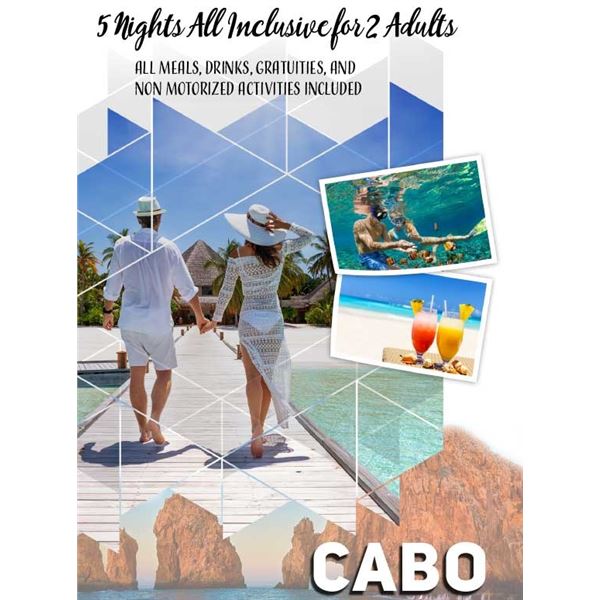 1 - CABO VACATION PACKAGE FOR 2