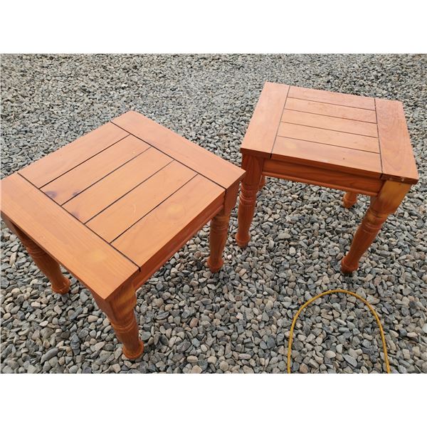 405 --  Two Pine End Tables