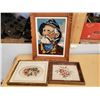 Image 1 : 422 --  3 Framed Needle Point Artwork