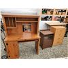 Image 1 : 426 --  Large Wooden Desk Side Table & Dresser