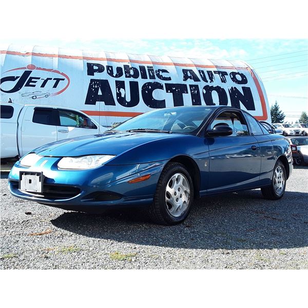 A1 --  2002 SATURN SC1 , Blue , 114063  KM's  "NO RESERVE"