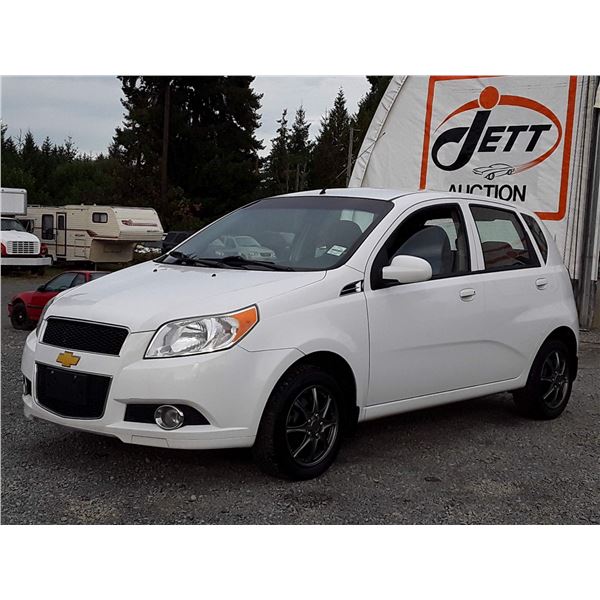 B6 --  2011 CHEVROLET AVEO 5  , White , 185495  KM's